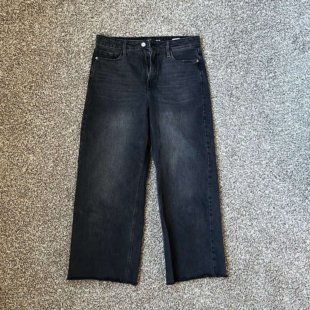 Old Navy High Rise Wide Leg Black Jeans - Size 6